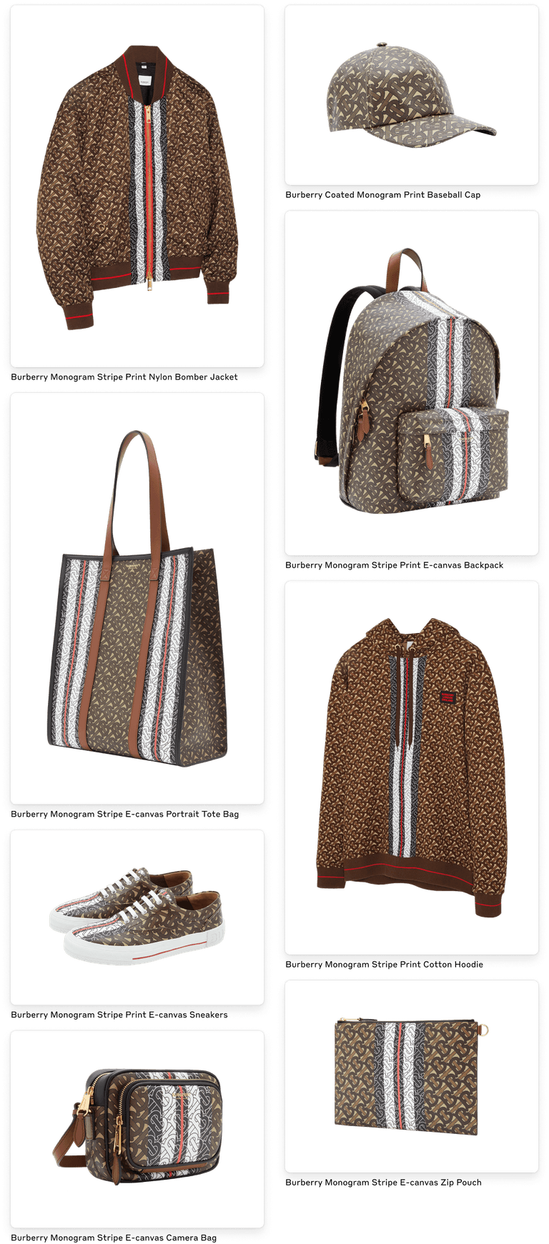 burberry monogram products