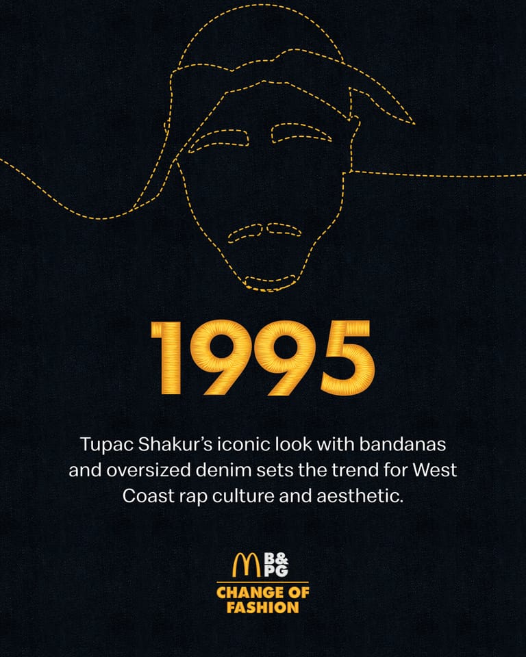 1995 — Tupac Shakur's iconic West Coast look