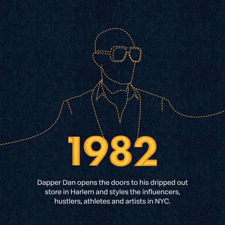 1982 — Dapper Dan opens his Harlem store